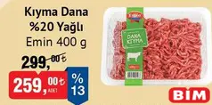 EMİN %20 YAĞLI KIYMA DANA 400 G fiyat ve kampanya bilgisi